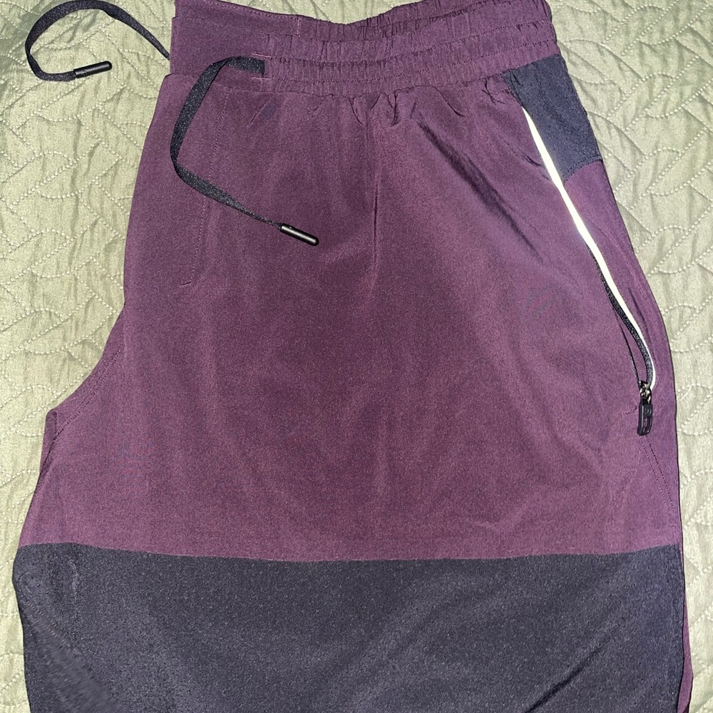 Purple lululemon shorts